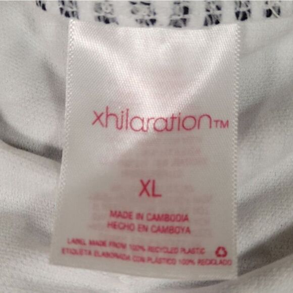 Xhilaration Juniors' Blue Stripe Cheeky Bikini Bottom Sz XL - Picture 7 of 12